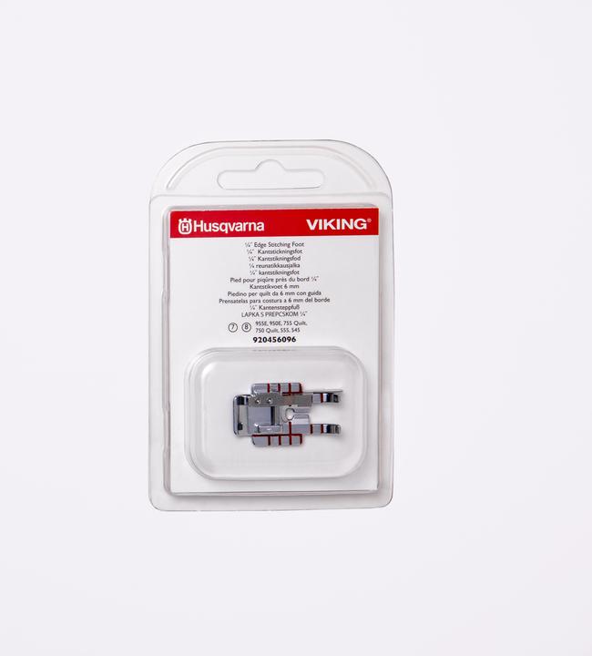Husqvarna pied patchwork transparent 1/4" avec guide
