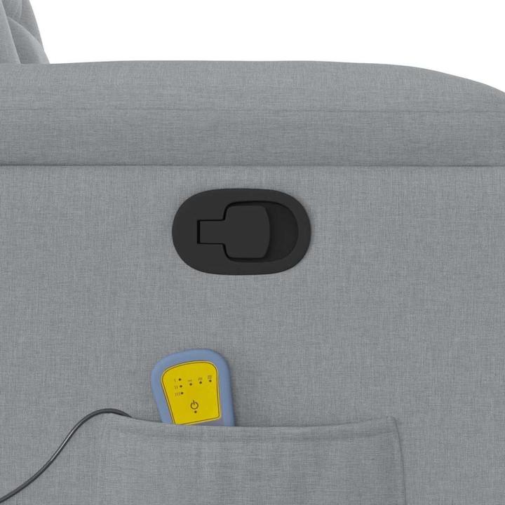 Immagine prodotto vidaXL Sedia da massaggio in tessuto grigio chiaro