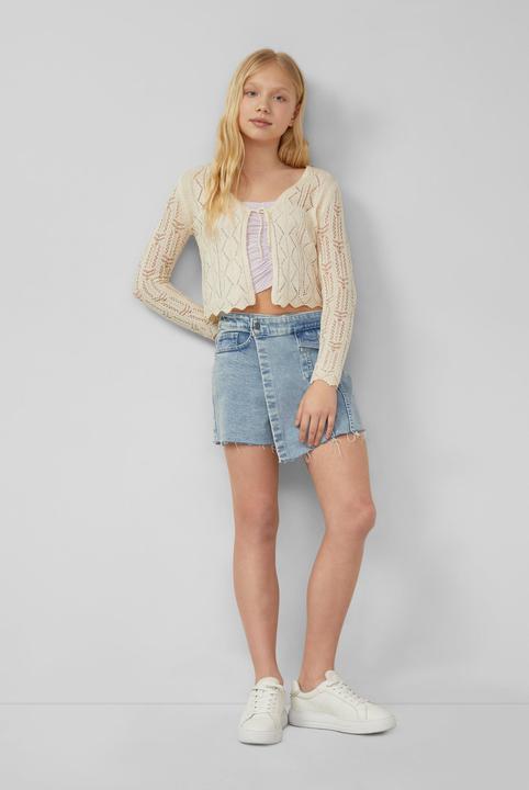 Actual product image s.Oliver Strickjacke mit Ajourmuster und Bindeband (170)