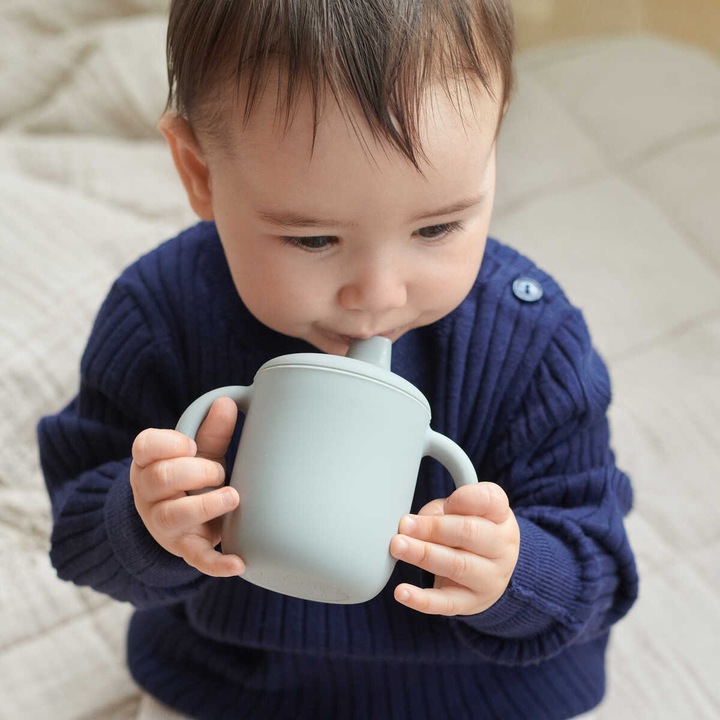 Actual product image Liewood Silicone Sippy Cup Neil Peach Sea Shell