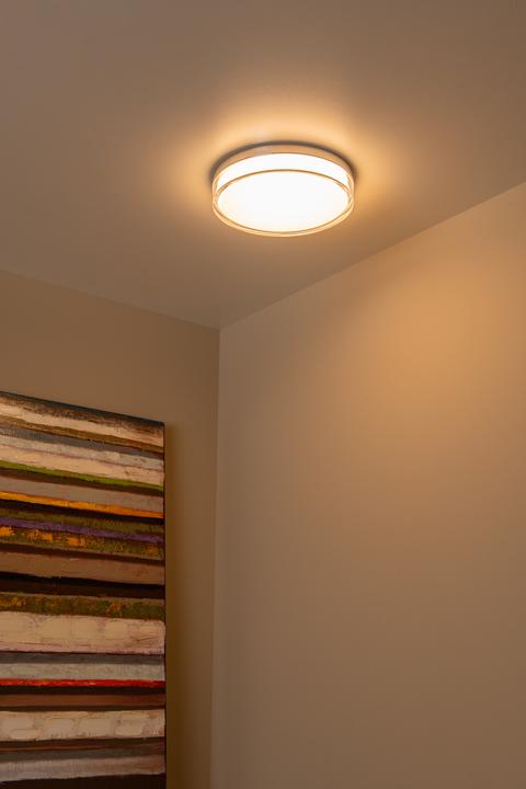 Immagine prodotto Lucide PLANO LED Deckenleuchte 16W dimmbar IP44 Steuerbare Lichtfarbe Modern Opal 78151/18/61