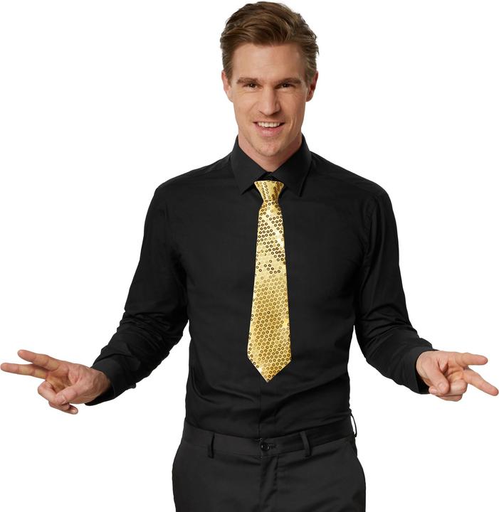 Image du produit tectake Cravate à paillettes