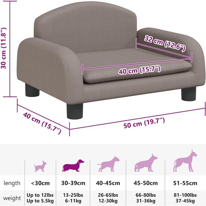 Actual product image vidaXL Hundebett (Dog)