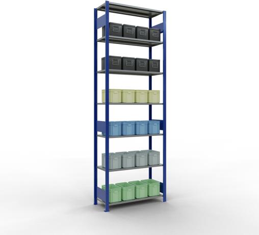 Actual product image Schulte Lagertechnik MULTIplus85 basic racking system with length ledgers