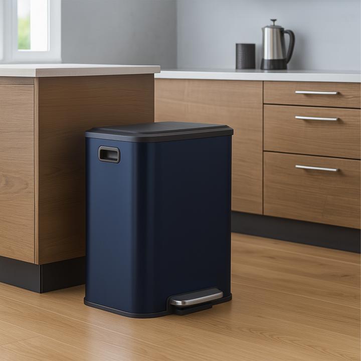 Produktbild Relaxdays Mülleimer mit 2 Fächern 2 x 15 Liter (30 l)