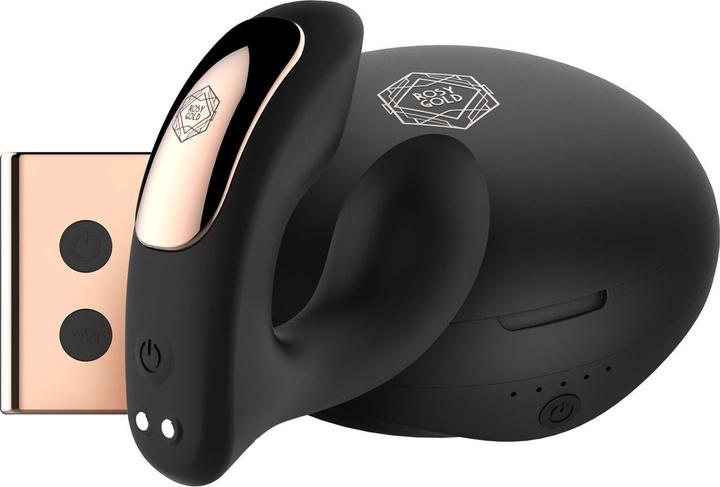 Rosy Gold – Wearable Vibrator with Luxury Charging Case – Black