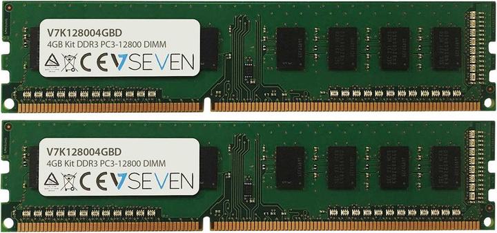 Actual product image V7 2X2GB KIT DDR3 1600MHZ CL11 (2 x 2GB, 1600 MHz, DDR3-RAM, DIMM)