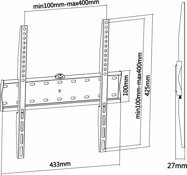 Produktbild Aisens WT55F-013 (Wand, 55", 40 kg)
