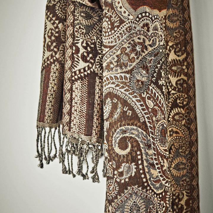 Actual product image Loberon Scarf Crédin brown