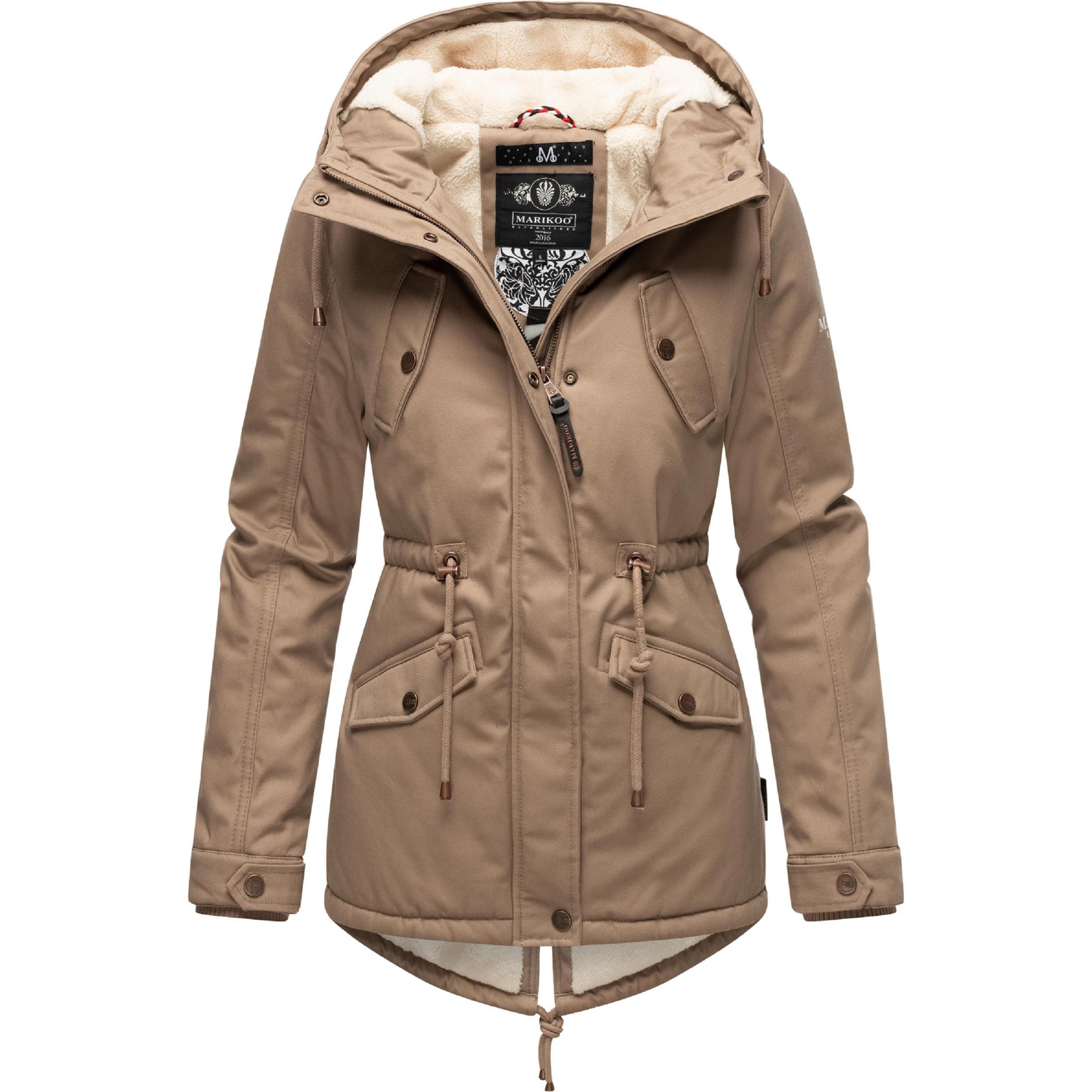 Marikoo, Damen, Jacke, Manolya (3XL), Braun, 3XL