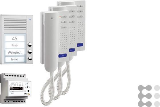 Actual product image TechniSat TCS PPA03-EN/02 pack3 for intercom surface mount (Cable)