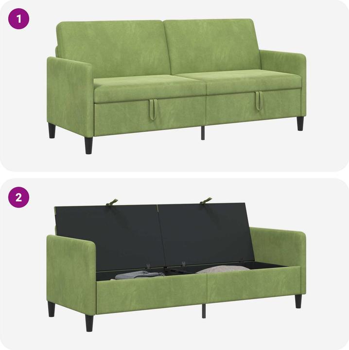 Produktbild vidaXL Sofa mit Stauraum (3-Sitzer)