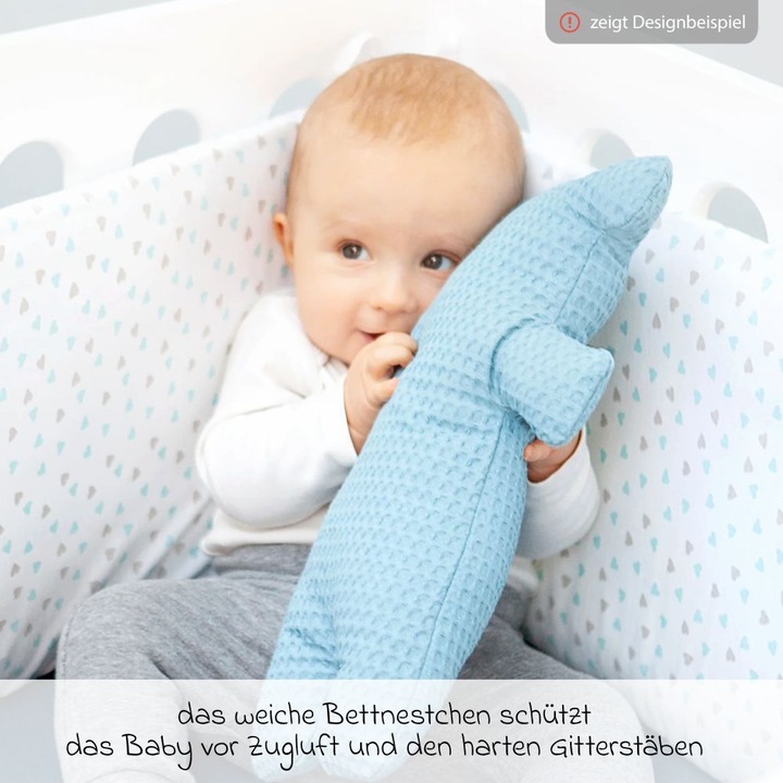 Actual product image Julius Zöllner Bed Nest Muslin 180 x 35 cm