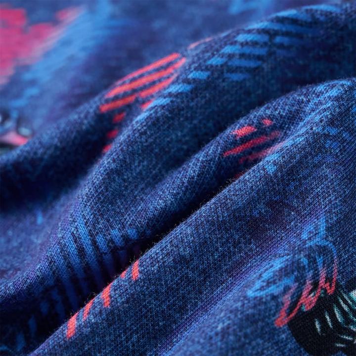 Immagine prodotto vidaXL Maglietta da bambino blu scuro melange 140,Materiale: 100 (140)