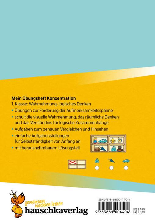 Image du produit Maier:Mon cahier d'exercices de concentration - 1 (Allemand, Maier, Ulrike, 2024)