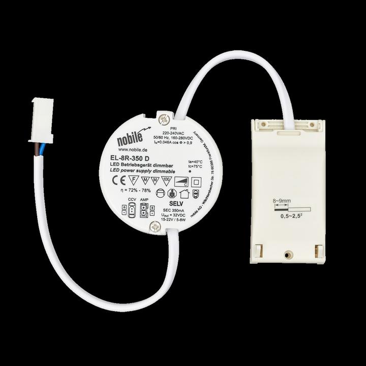 Produktbild Nobile LED-Steuerung 8W 0,35A 22V PHabschn IP20 Phasen Abschnitt Kstgeh dyn