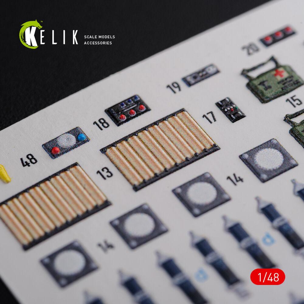 Kelik CH-47F interior 3D decals for Italeri kit