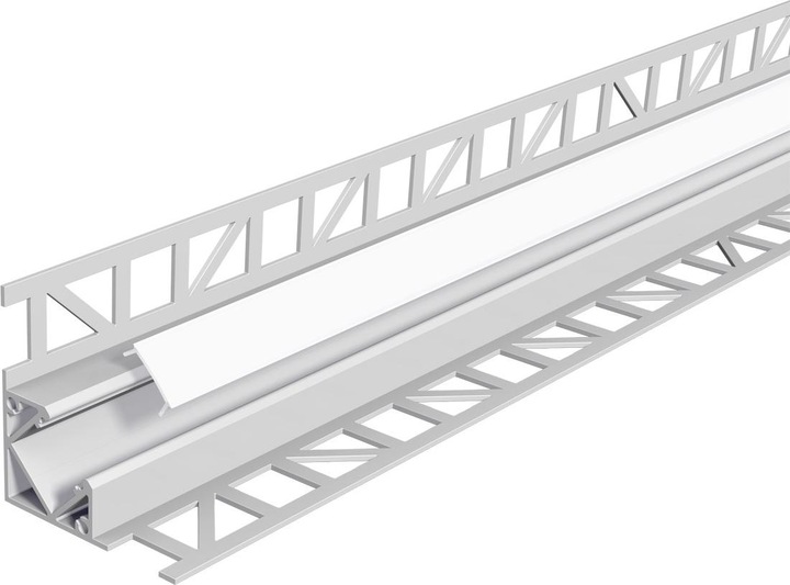 Actual product image EVN APFL3AM200 Aluminium tile profile with (2000 mm, 43 mm, 11 mm)