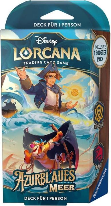 Actual product image Disney Lorcana TCG Azurblaues Meer Starter Decks Display (8) *German Edition* (German, Booster display)