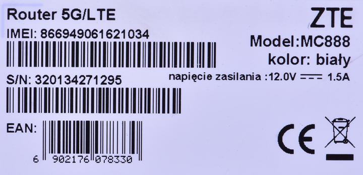 Actual product image ZTE MC888