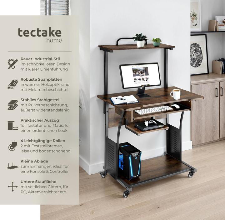 Actual product image tectake Fife (80 x 65.50 x 130.50 cm)