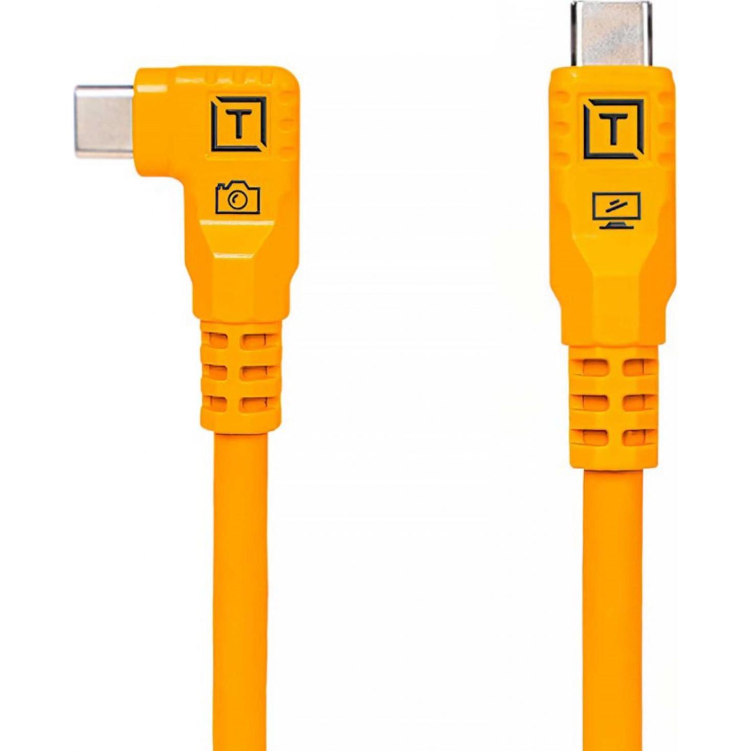 Thumbnail - Tether Tools TetherPro USB-C auf USB-C rechter Winkel orange 9,4m (9.40 m, USB 3.2 Gen 1), USB Kabel