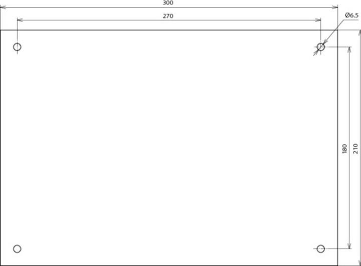 Actual product image Dehn HWS 300X200 AGBS HVI DE K Notice sign ATTENTION! Separate lightning protection