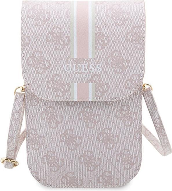 Immagine prodotto Guess Borsa telefonica con strisce stampate in PU 4G - rosa