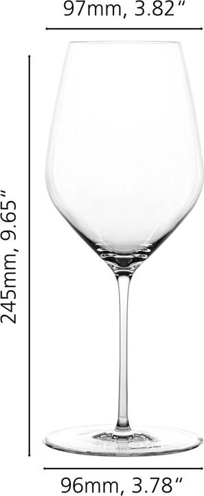 Actual product image Spiegelau Hi-Lite Bordeauxgläser + Poliertuch (65 cl, 2 Glasses, Red wine glasses)
