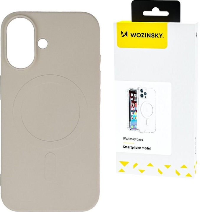 Produktbild Wozinsky Liquid Silicone Case MagSafe for Samsung Galaxy S25 Ultra - Beige (Samsung Galaxy S25 Ultra)