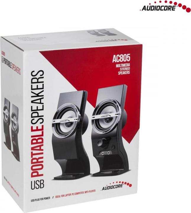 Immagine prodotto Audiocore altoparlanti per computer, USB, nero