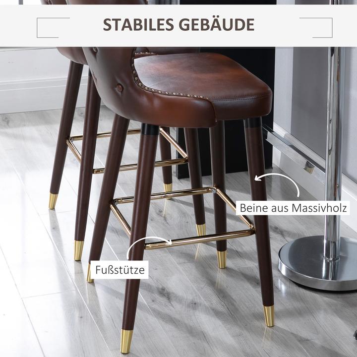 Actual product image Homcom Bar stool set of 2