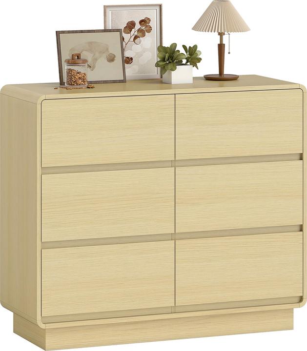 Image du produit Homcom Sideboard MDF Naturholz (38 x 100 x 86 cm)