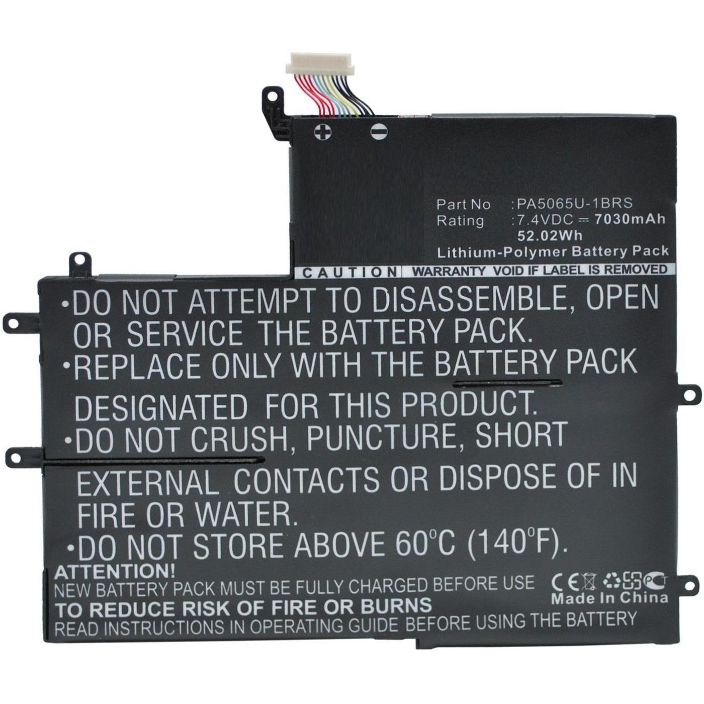 CoreParts Laptop Battery for Toshiba (1 Zellen, 7030 mAh), Notebook Akku, Schwarz