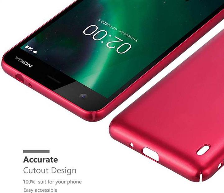 Actual product image Cadorabo Hard Cover Matt Metal Cover (Nokia 2)