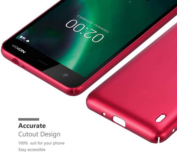 Produktbild Cadorabo Hard Cover Matt Metall Cover (Nokia 2)