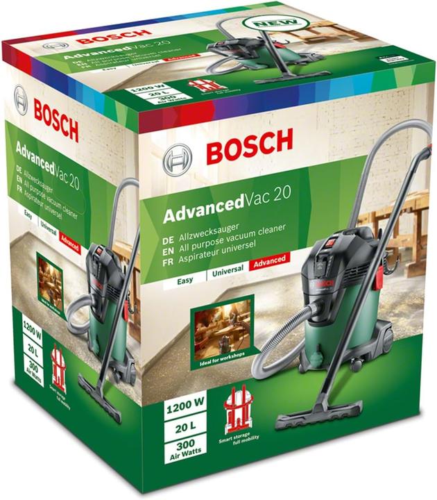 Immagine prodotto Bosch Home & Garden Modello AdvancedVac 20 EU (Aspirapolvere a umido e a secco)