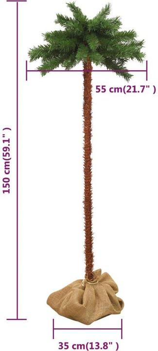 Produktbild vidaXL künstliche Palme (150 cm)