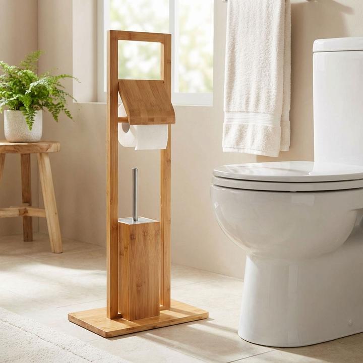 Actual product image Relaxdays WC set bamboo
