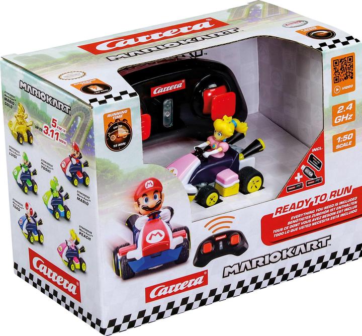 Actual product image Carrera 2,4GHz Mario Kart Mini RC - Peach (Paperbox)