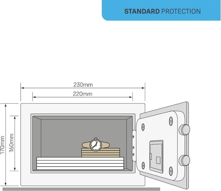 Actual product image Yale Mini safe (3.80 l)