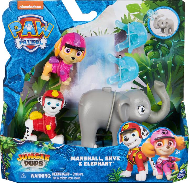 Produktbild Spin Master Paw Patrol: Jungle Pups Chase, Tracker & Tiger, Actionfiguren mit Geschoss, Kinderspielzeug für Jung
