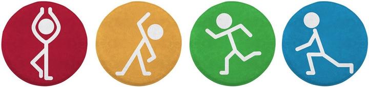 Immagine prodotto Achoka Tappeto da gioco Move Circles set 1, 4 pezzi. (Ø 40 cm)