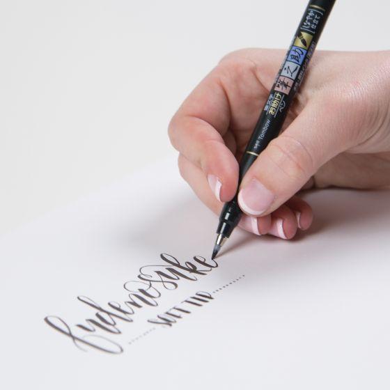 Produktbild Tombow Kalligraphie-Stift WS-BH / BS (Schwarz, 2 x)