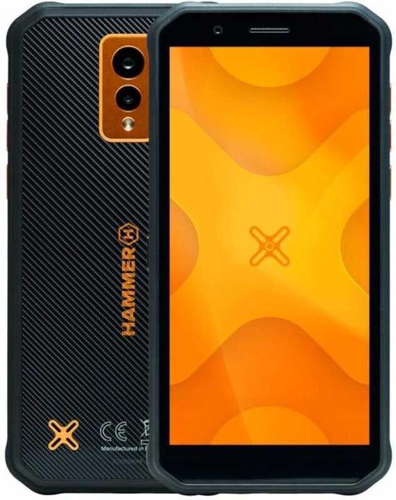 Produktbild Myphone Hammer Iron V LTE 6/64GB pomarańczowy (64 GB, Schwarz / Orange, 6.50", Dual SIM, 4G)
