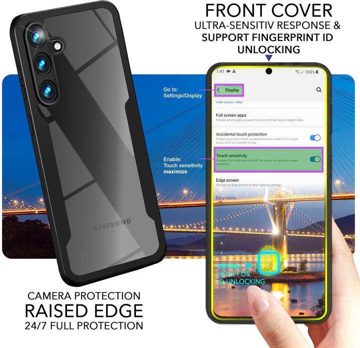 Actual product image Nalia Clear 360 Degree Hybrid Envelope (Samsung Galaxy S24+)