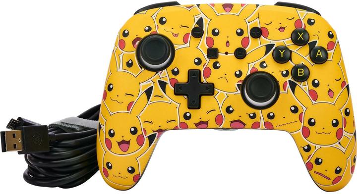 Image du produit PowerA manette filaire améliorée pour Nintendo Switch - sensations Pikachu (Switch)