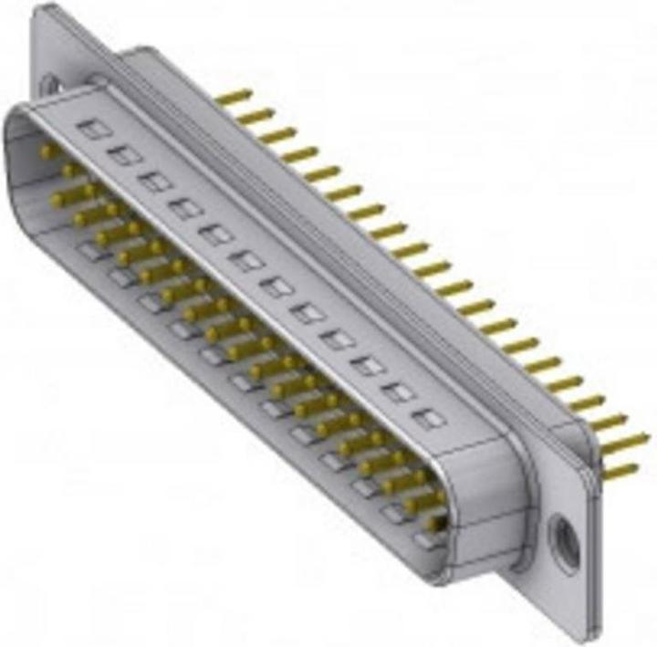 Produktbild Deltron Connectors DT 37 PY/2 D-SUB Stecker 180 ° Polzahl (num): 37 Löten, Pins