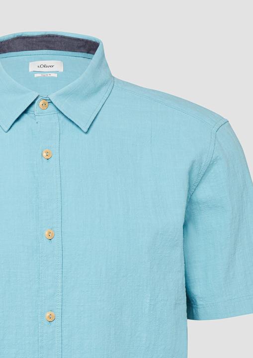 Immagine prodotto s.Oliver Regular Fit: Strukturiertes Kurzarmhemd aus Baumwolle (S)