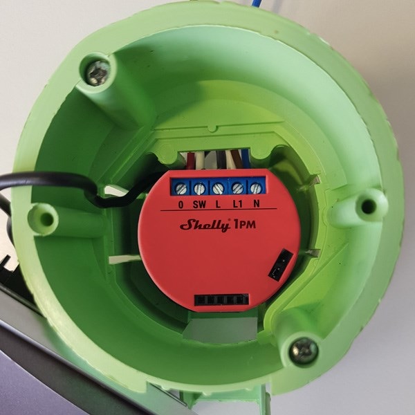 Actual product image Shelly WLAN switching actuator 1PM WiFi switch with power measurement (Switch actuator)